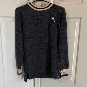 Penn State Women’s PSU Navy Sweater with Cream Accents